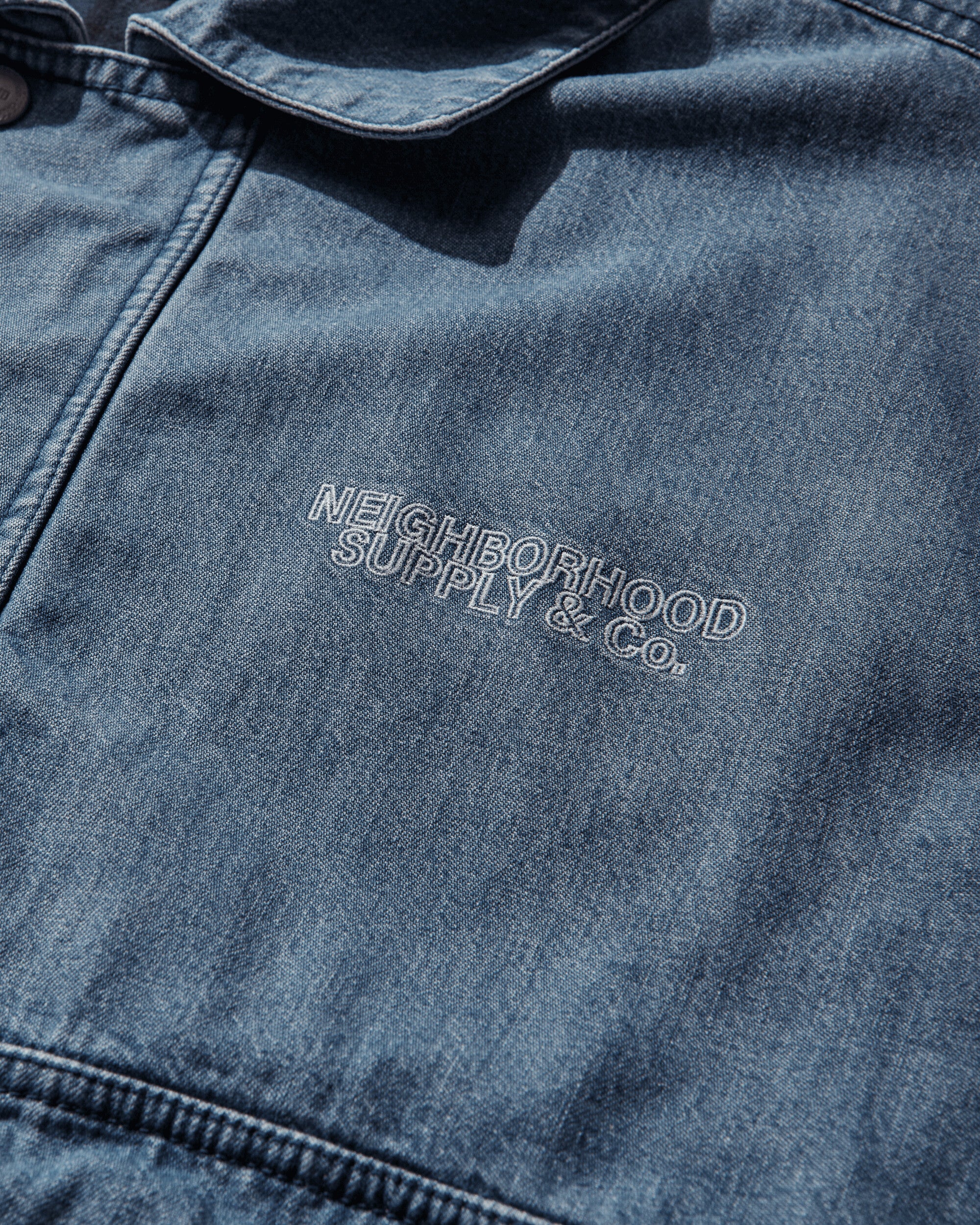 Neighborhood Denim Dad Jacket Indigo Coats and Jackets Denim Jackets 252SPNH-JKM01 INDIGO