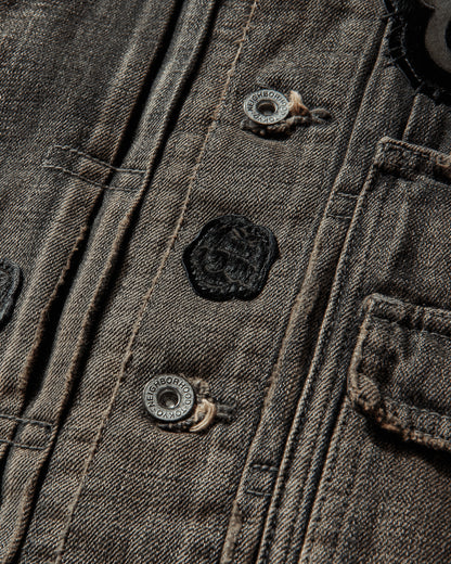 Neighborhood Nh X Chito  Savage Denim Type 1 Jacket Mod Black Coats and Jackets Denim Jackets 252XBCIN-JKM01S BLACK