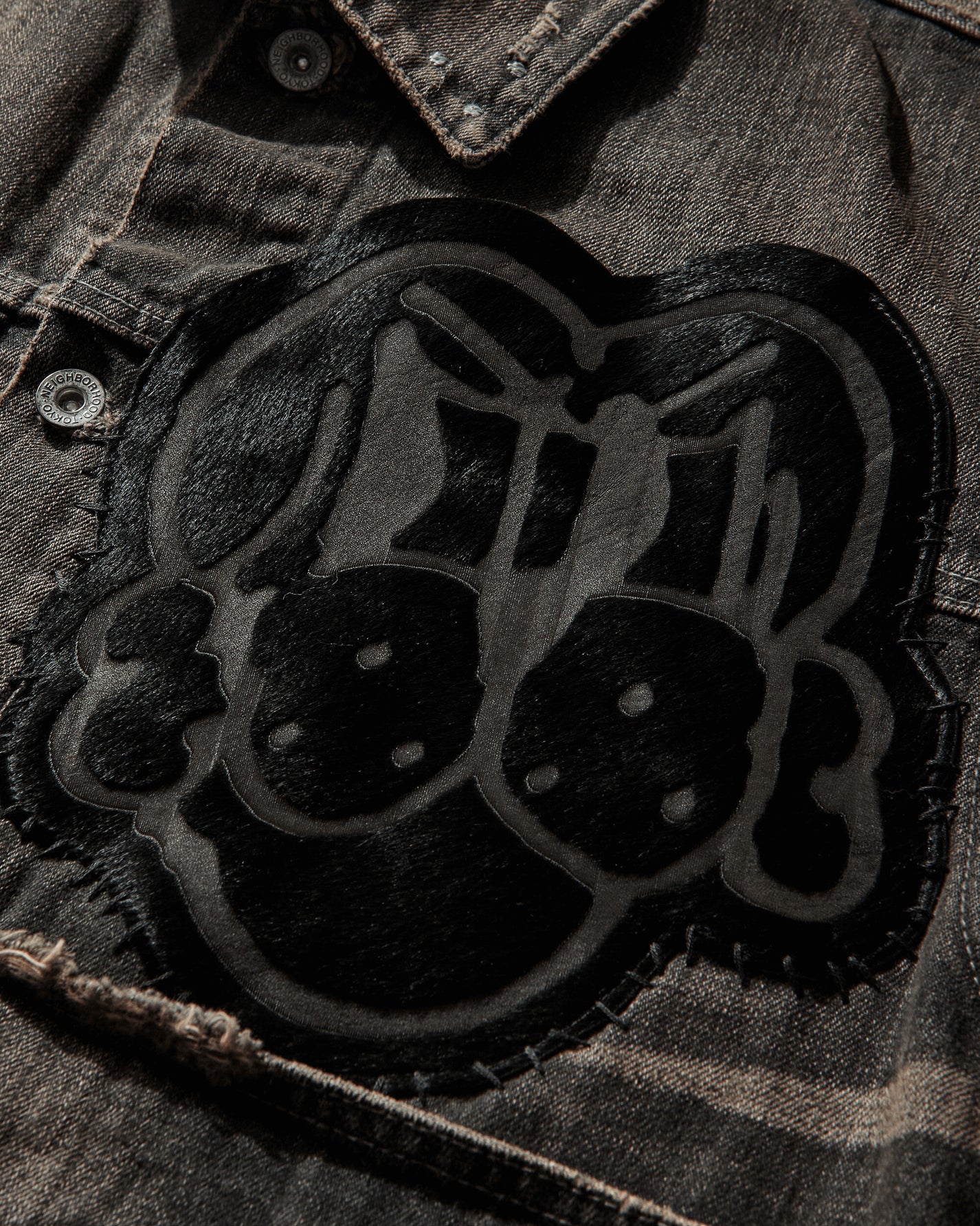 Neighborhood Nh X Chito  Savage Denim Type 1 Jacket Mod Black Coats and Jackets Denim Jackets 252XBCIN-JKM01S BLACK