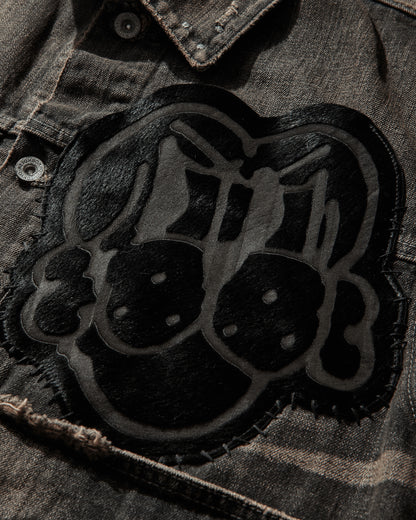 Neighborhood Nh X Chito  Savage Denim Type 1 Jacket Mod Black Coats and Jackets Denim Jackets 252XBCIN-JKM01S BLACK