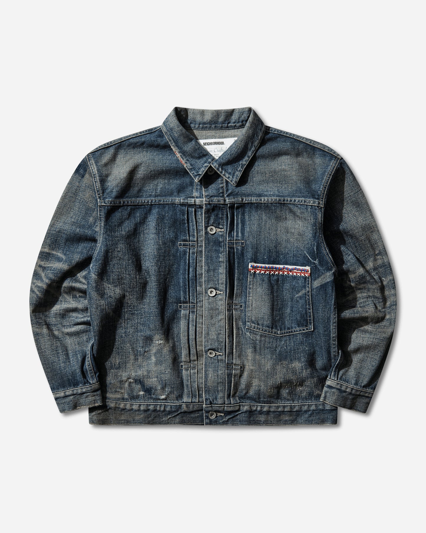 Neighborhood Savage Denim Type-1 Jacket Indigo Coats and Jackets Denim Jackets 261XBNH-JKM01 INDIGO