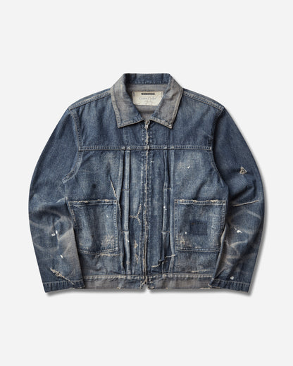 Neighborhood Savage Lw Denim Zip Jacket Indigo Coats and Jackets Denim Jackets 261SPNH-JKM06 INDIGO