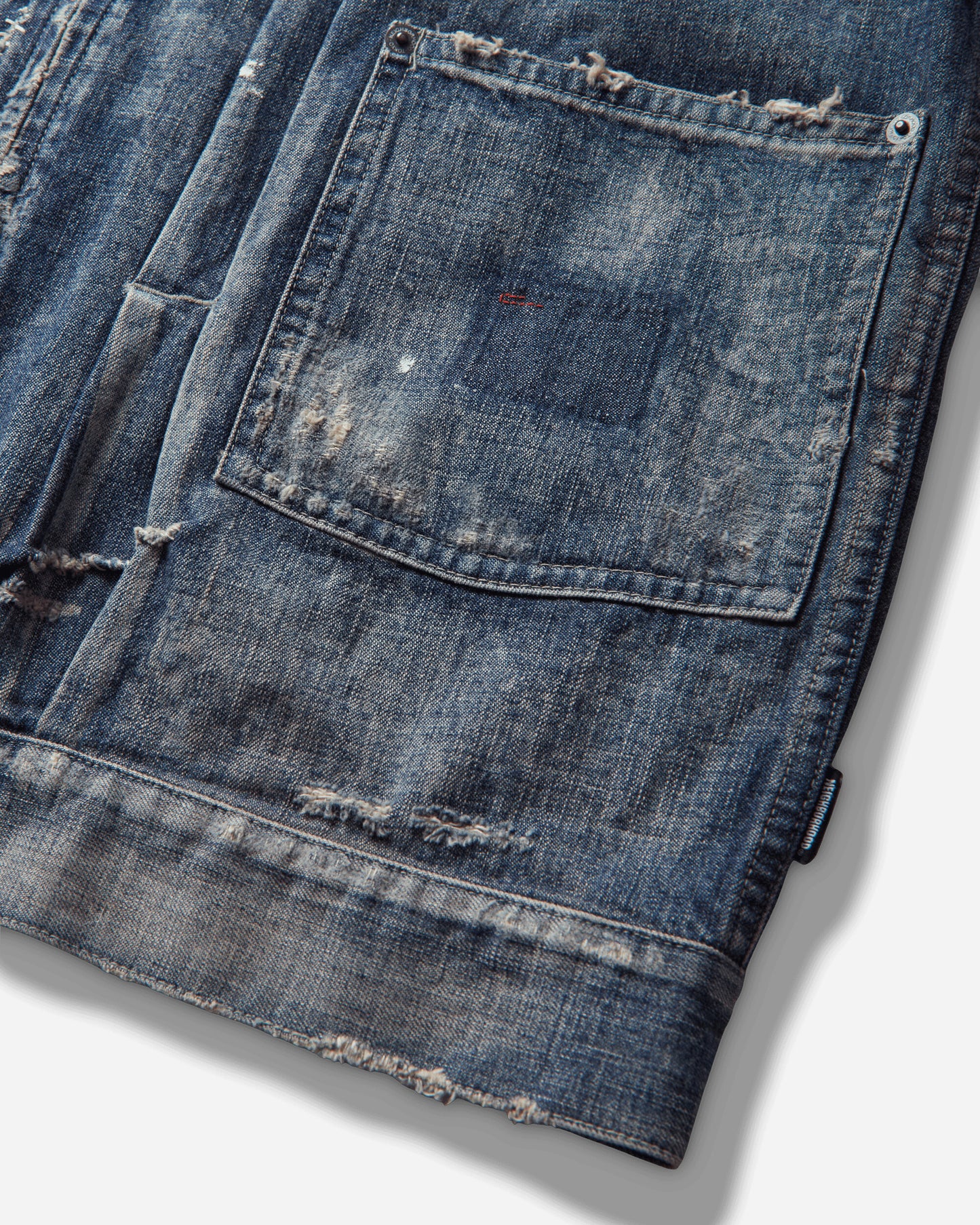 Neighborhood Savage Lw Denim Zip Jacket Indigo Coats and Jackets Denim Jackets 261SPNH-JKM06 INDIGO