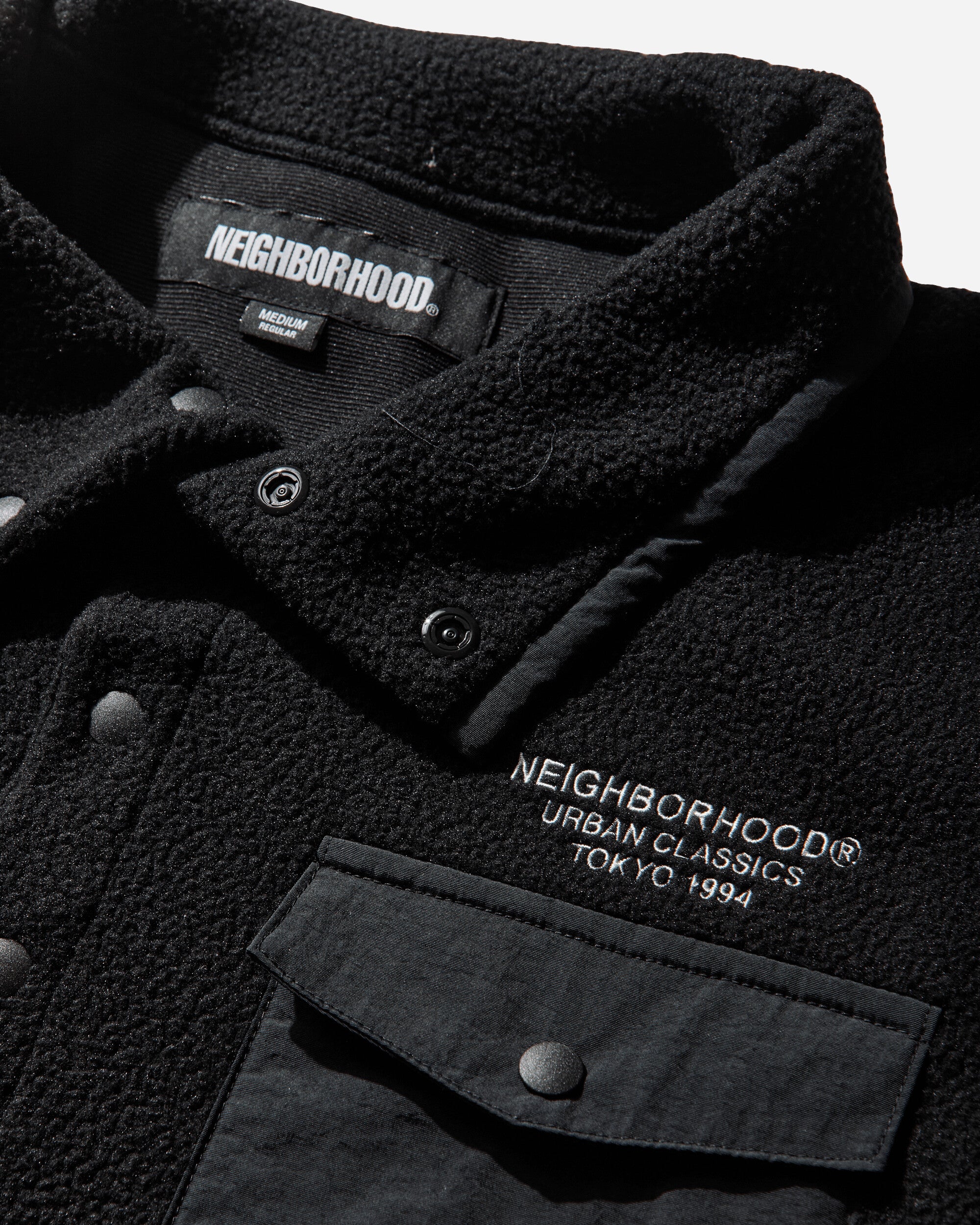 Neighborhood Fleece Stand Collar Ls Black Sweatshirts Fleece 252FPNH-CSM02 BLACK