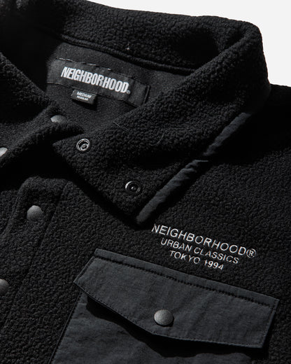 Neighborhood Fleece Stand Collar Ls Black Sweatshirts Fleece 252FPNH-CSM02 BLACK