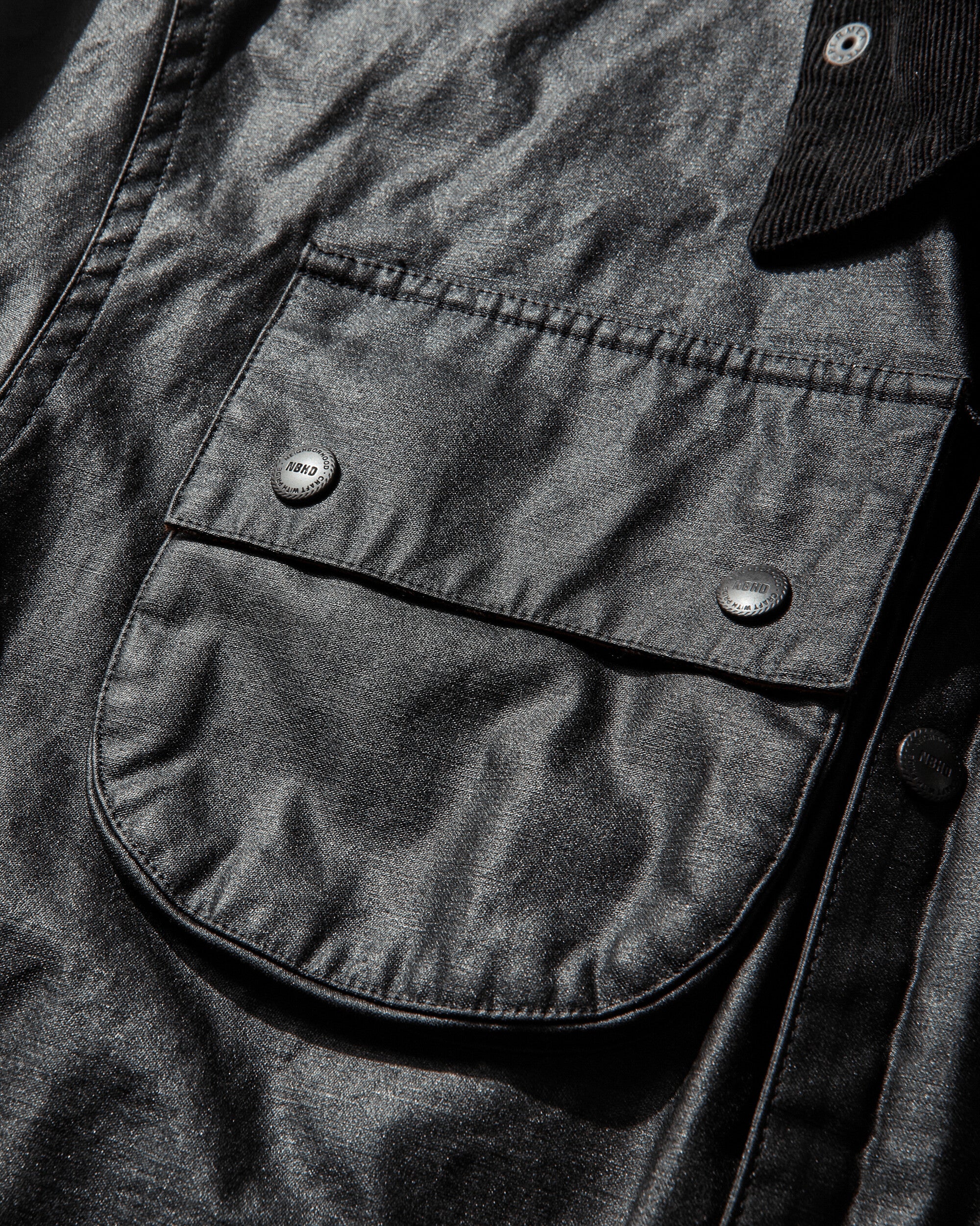 Neighborhood Coated Field Jacket Black Coats and Jackets Jackets 261ZANH-JKM02 BLACK