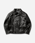 Neighborhood Leather Riders Jacket Black Coats and Jackets Leather Jackets 252SZNH-JKM05 BLACK