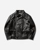 Neighborhood Leather Riders Jacket Black Coats and Jackets Leather Jackets 252SZNH-JKM05 BLACK