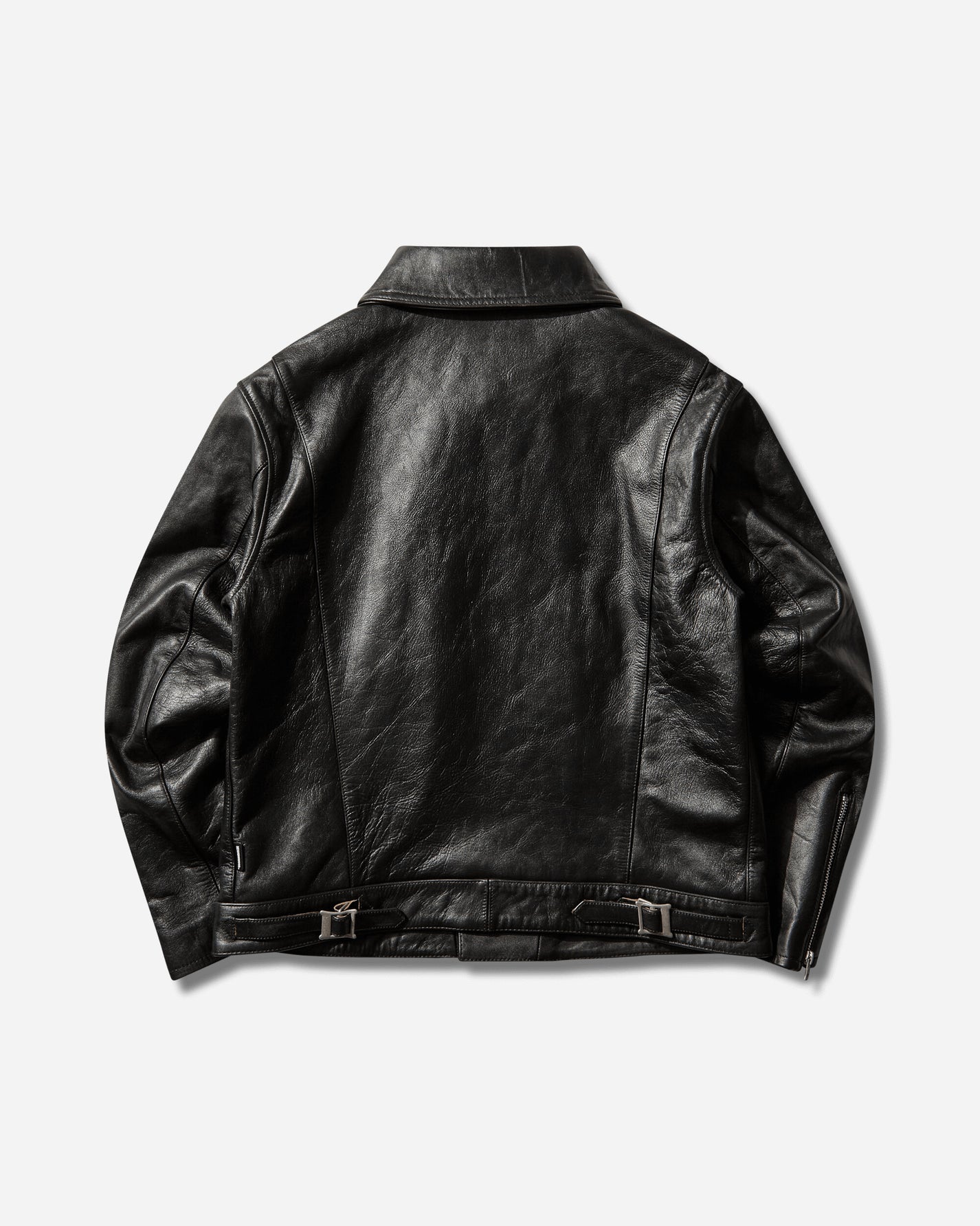 Neighborhood Leather Riders Jacket Black Coats and Jackets Leather Jackets 252SZNH-JKM05 BLACK