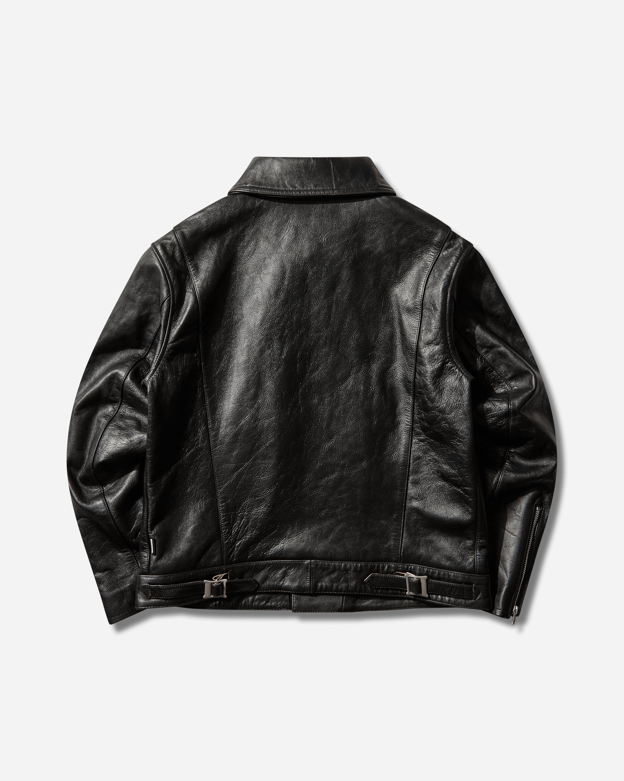 Neighborhood Leather Riders Jacket Black Coats and Jackets Leather Jackets 252SZNH-JKM05 BLACK