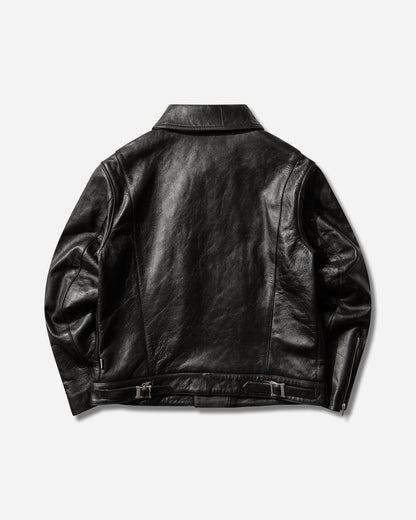 Neighborhood Leather Riders Jacket Black Coats and Jackets Leather Jackets 252SZNH-JKM05 BLACK