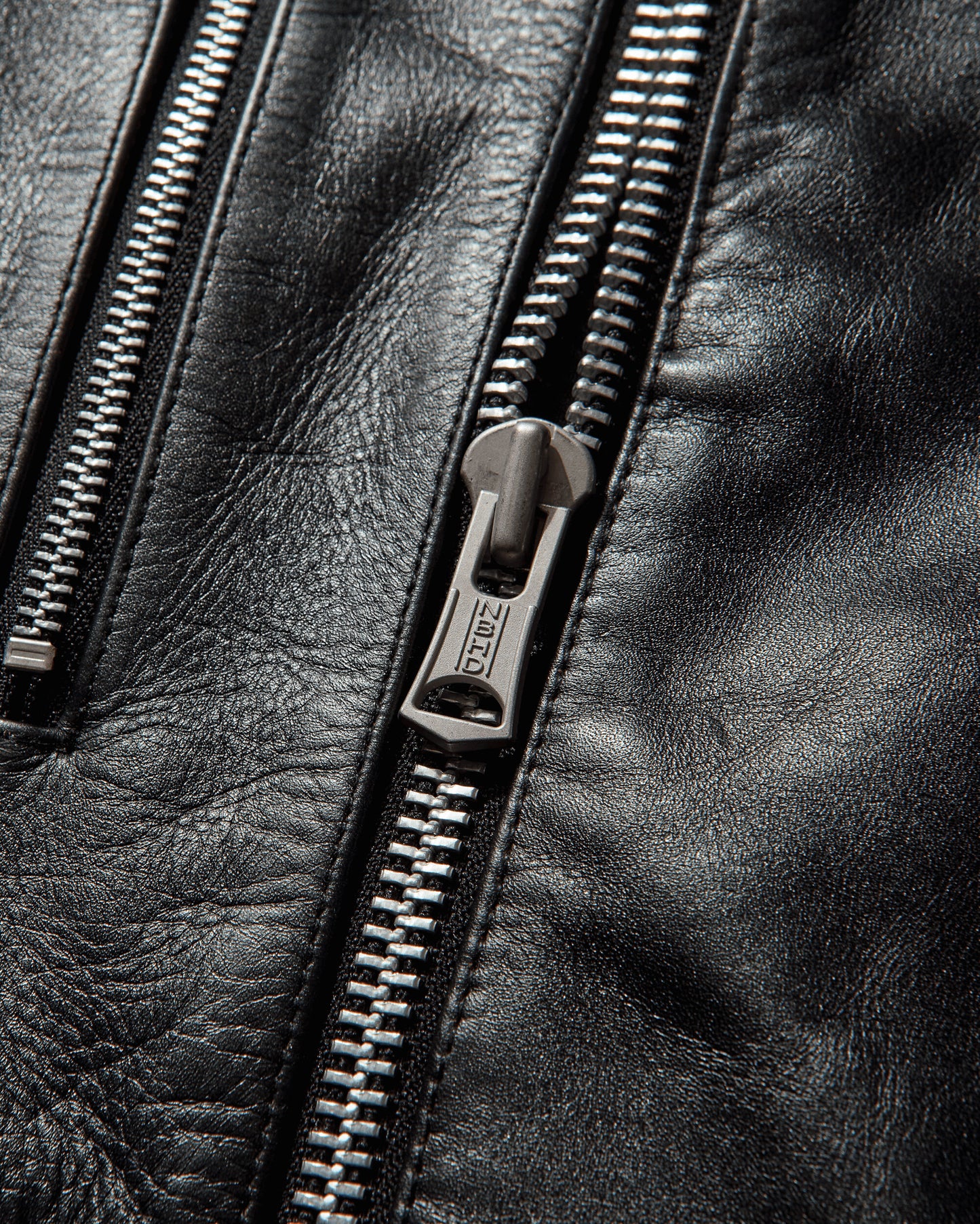 Neighborhood Leather Riders Jacket Black Coats and Jackets Leather Jackets 252SZNH-JKM05 BLACK