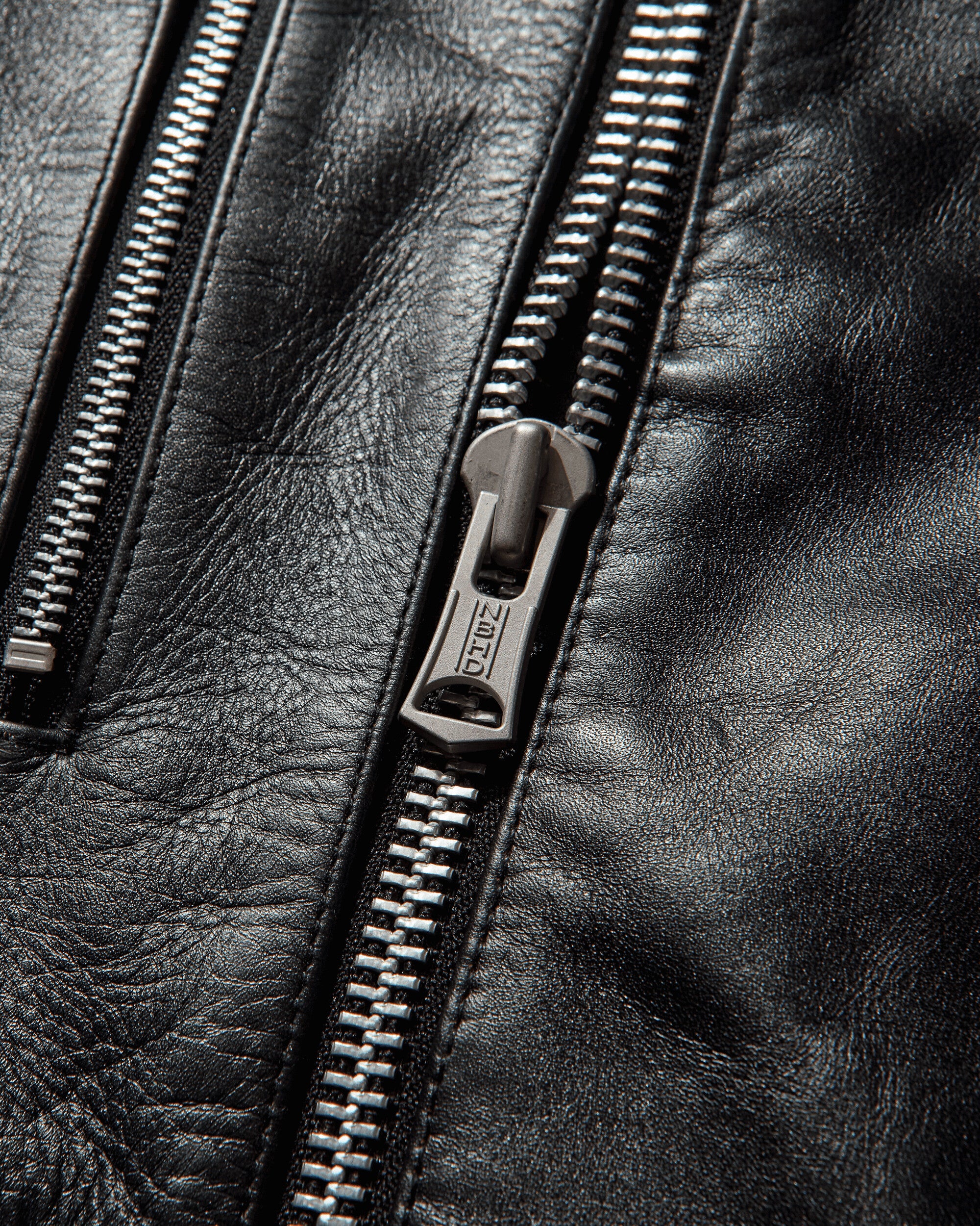 Neighborhood Leather Riders Jacket Black Coats and Jackets Leather Jackets 252SZNH-JKM05 BLACK