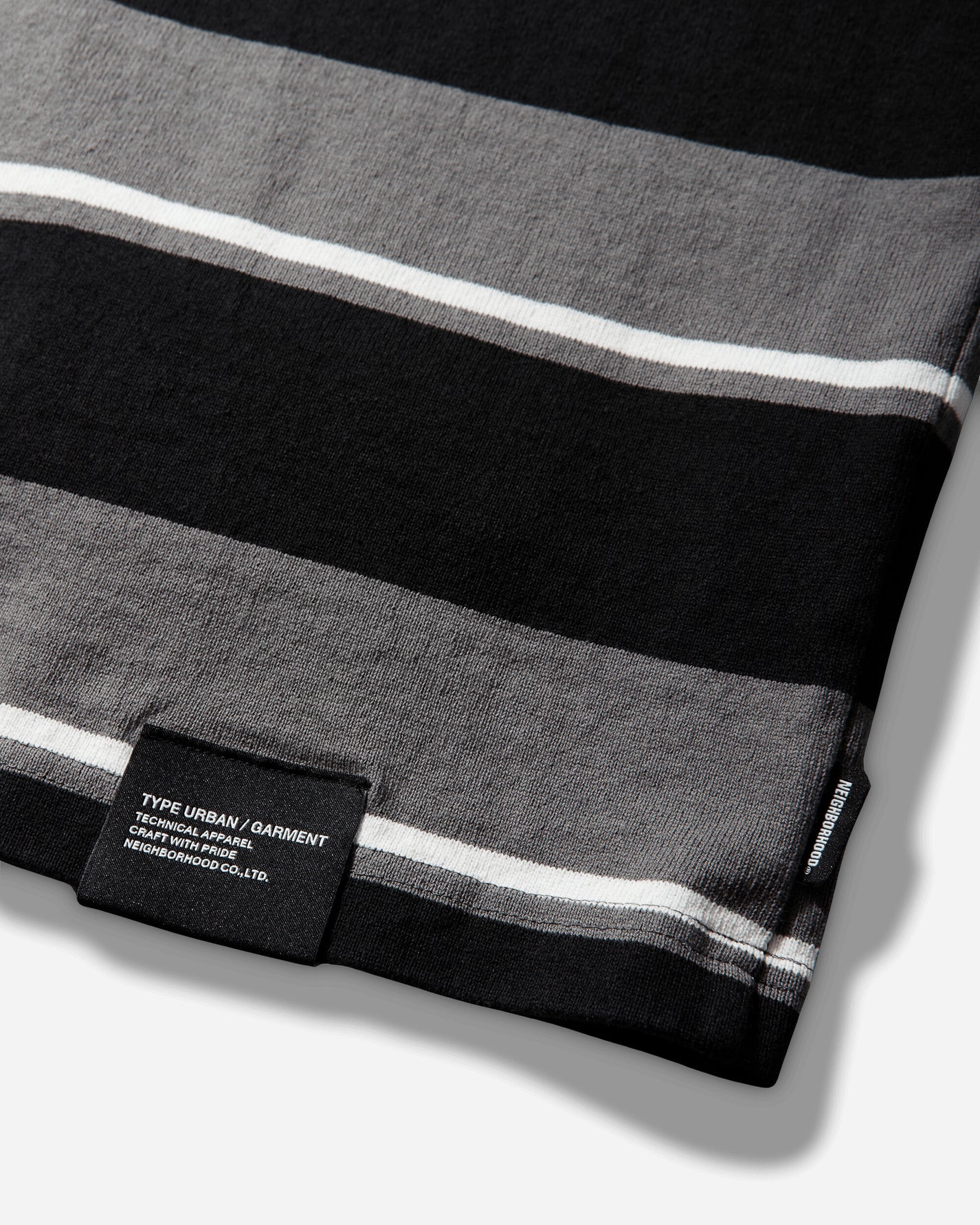 Neighborhood Border Crew Neck Ls Gray T-Shirts Longsleeve 261UWNH-CSM12 GRAY