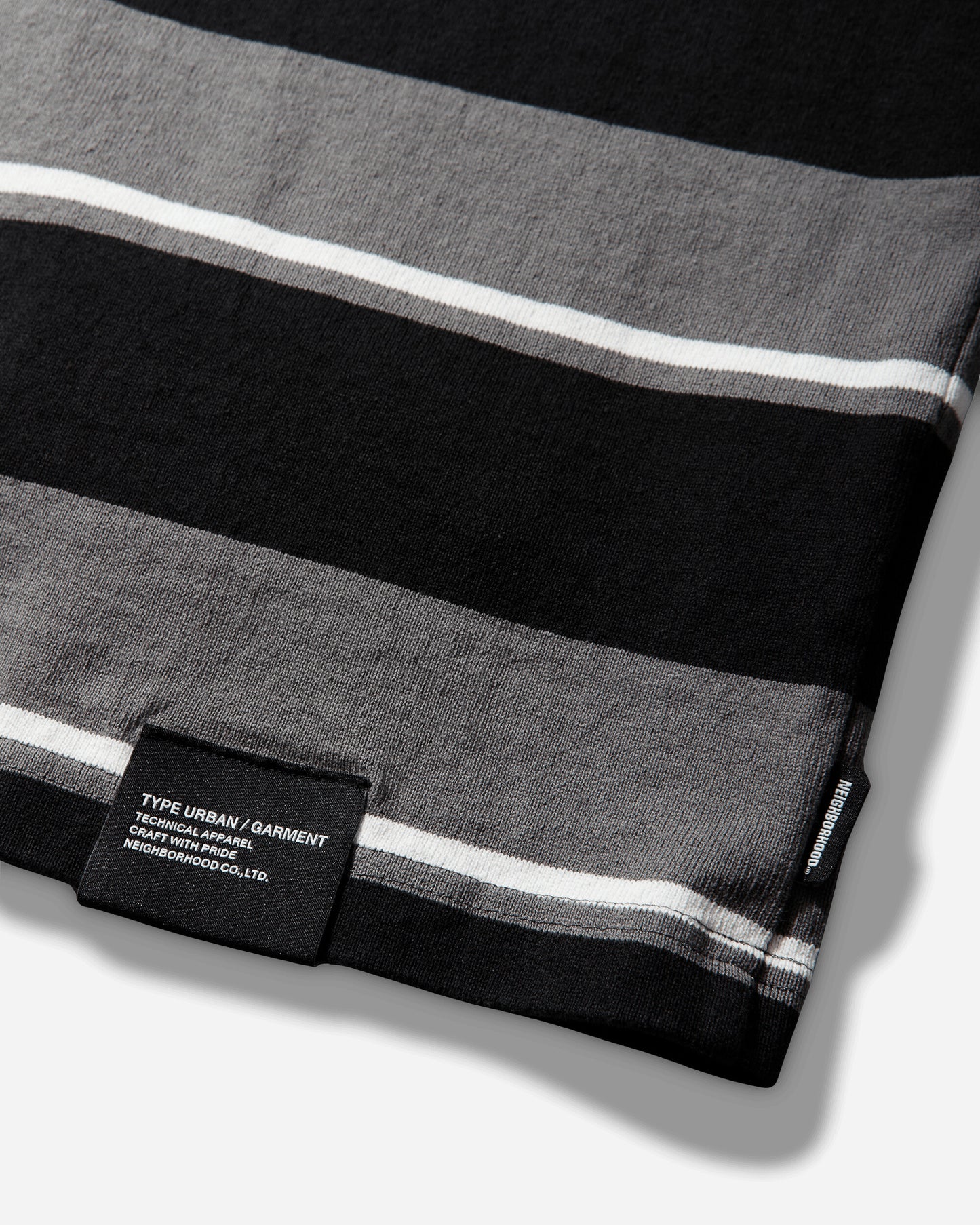 Neighborhood Border Crew Neck Ls Gray T-Shirts Longsleeve 261UWNH-CSM12 GRAY