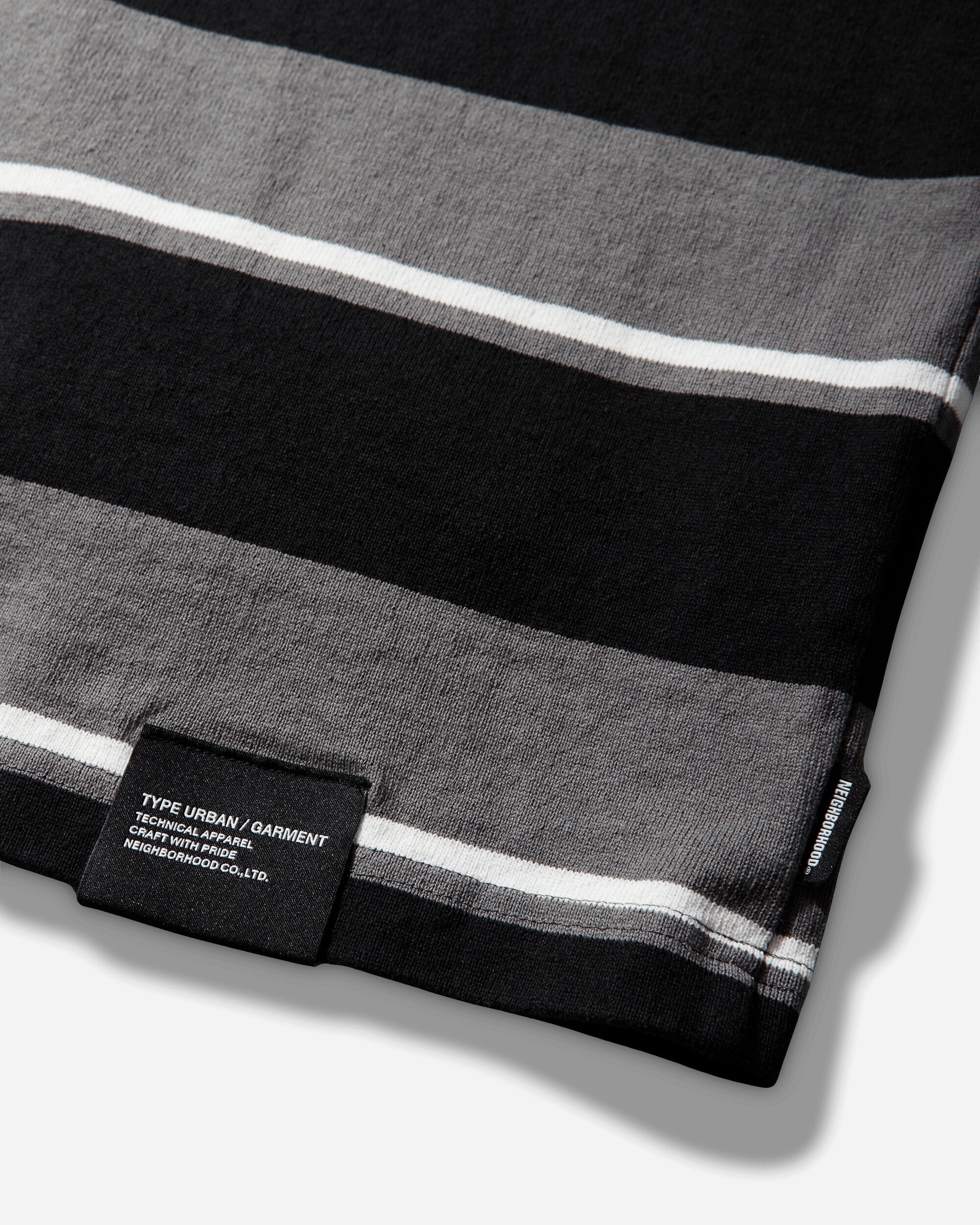 Neighborhood Border Crew Neck Ls Gray T-Shirts Longsleeve 261UWNH-CSM12 GRAY