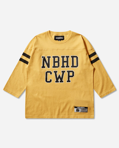 Neighborhood Football Shirt Ls Yellow T-Shirts Longsleeve 261FPNH-CSM11 YELLOW