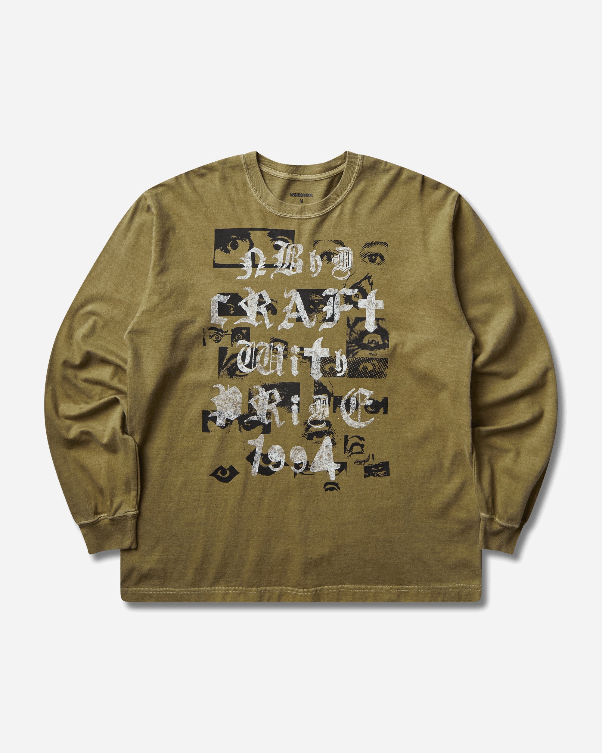 Neighborhood Nh . Tee Ls-5 Olive Drab T-Shirts Longsleeve 261PCNH-LT05 OLIVEDRAB