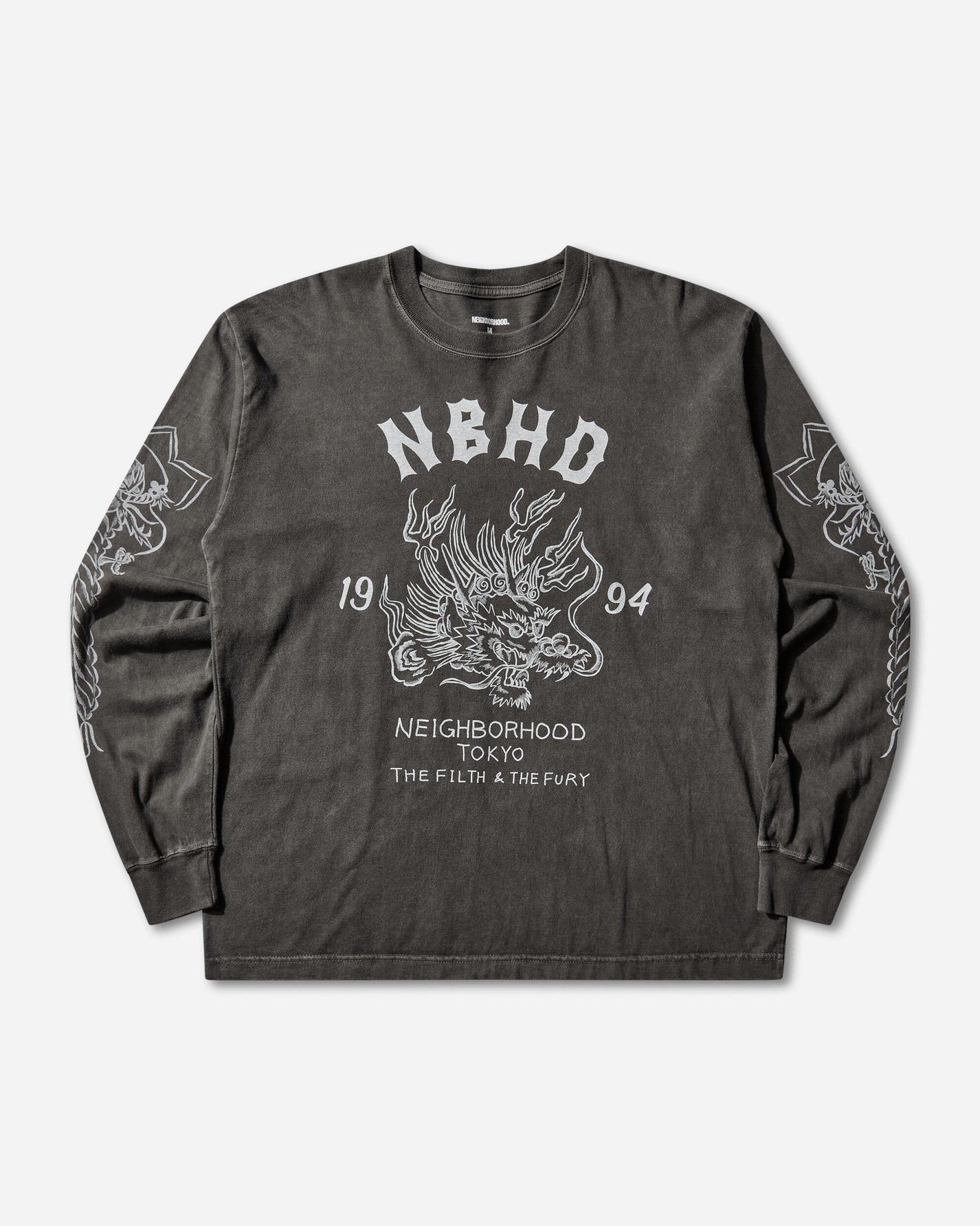 Neighborhood Nh Tee Ls 14 Black T-Shirts Longsleeve 252PCNH-LT14 BLACK