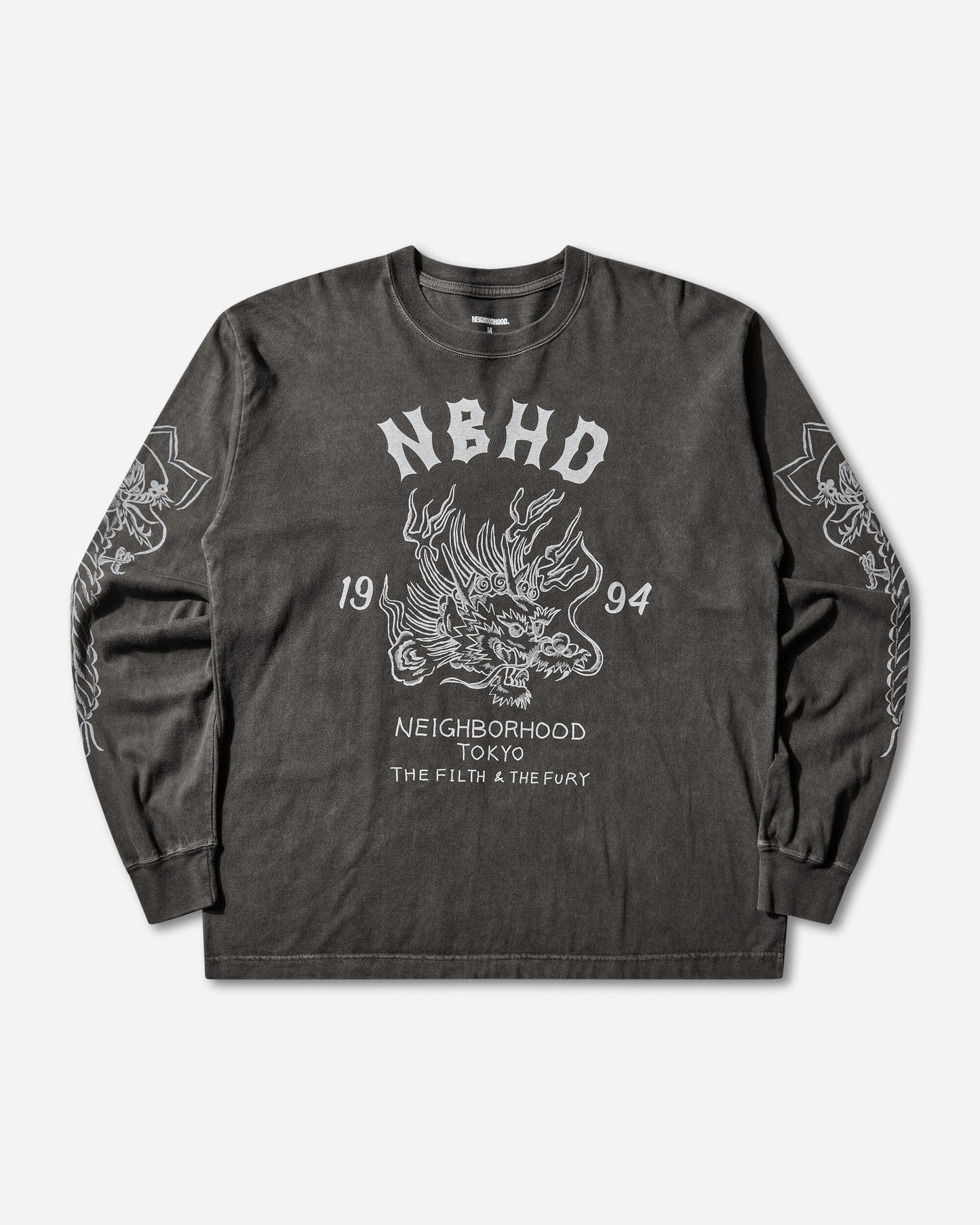 Neighborhood Nh Tee Ls 14 Black T-Shirts Longsleeve 252PCNH-LT14 BLACK
