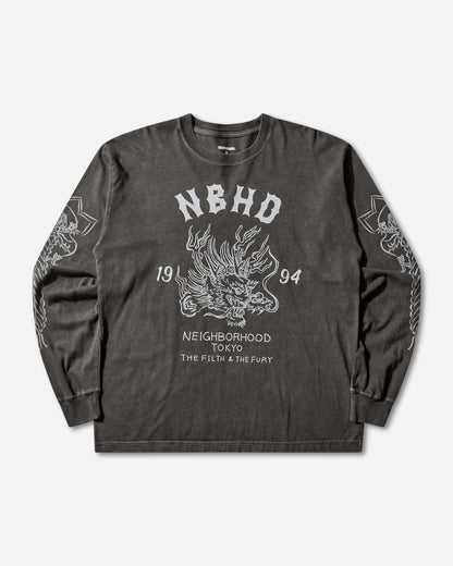 Neighborhood Nh Tee Ls 14 Black T-Shirts Longsleeve 252PCNH-LT14 BLACK