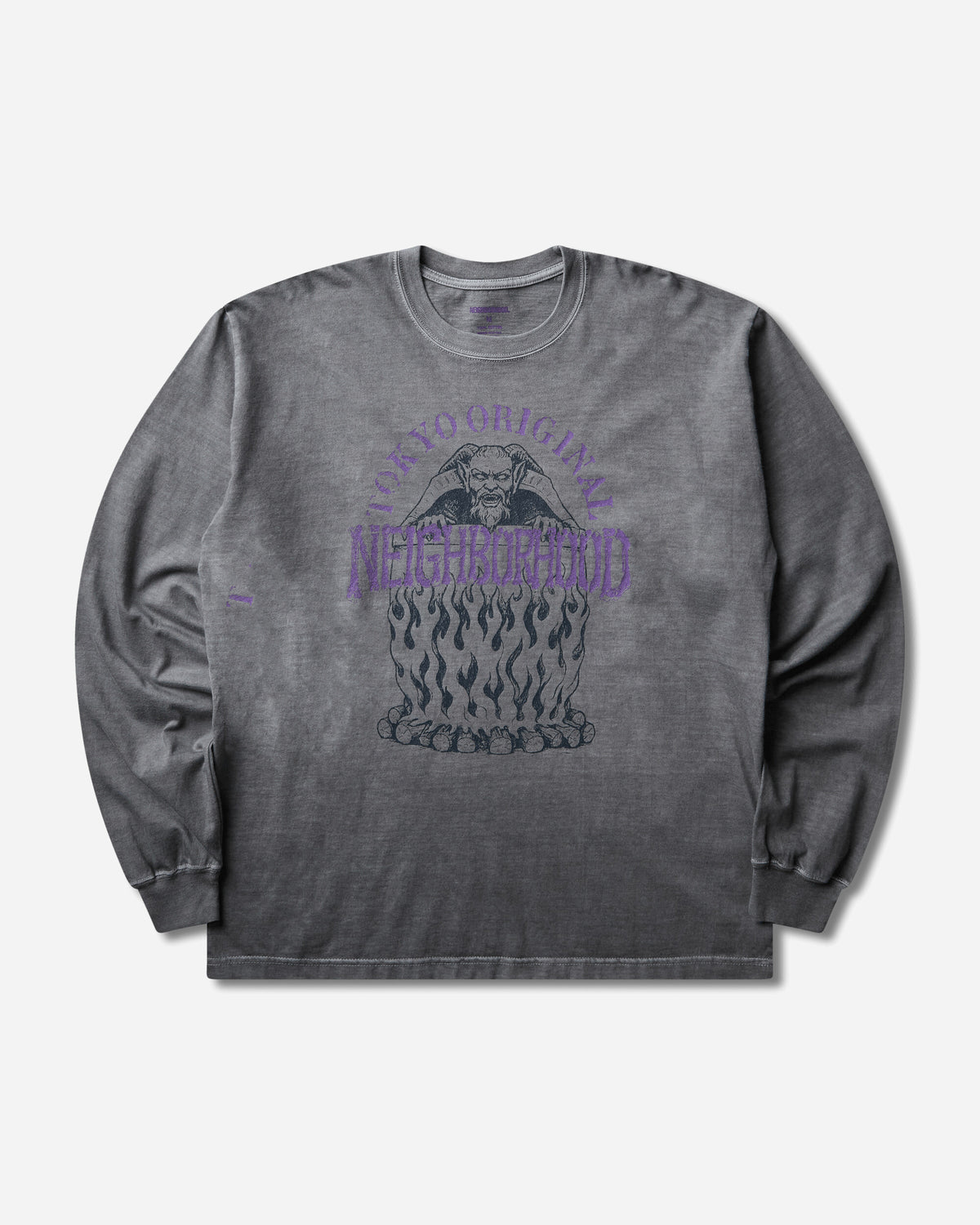 Neighborhood Nh Tee Ls 3 Gray T-Shirts Longsleeve 262PCNH-LT03 GRAY