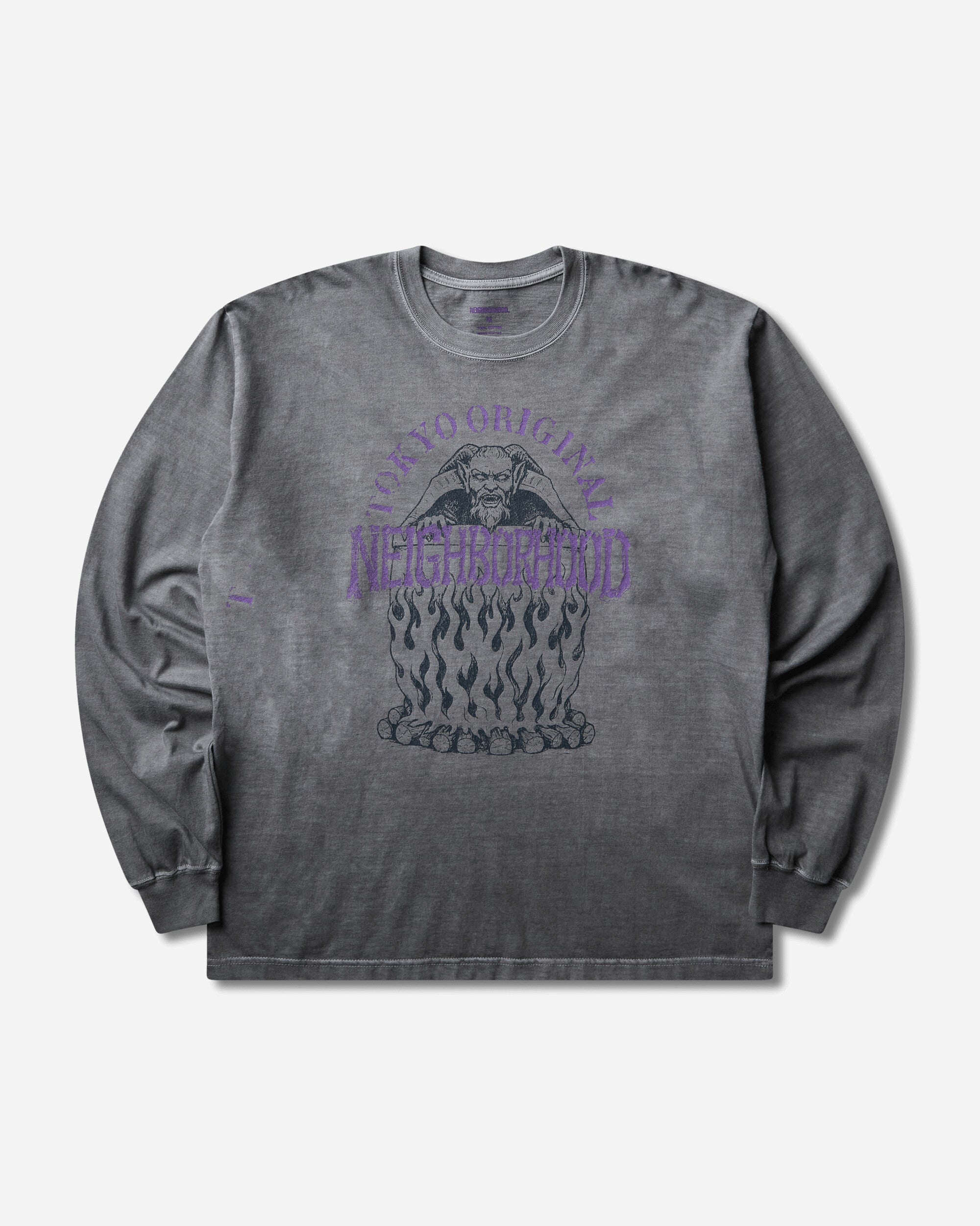 Neighborhood Nh Tee Ls 3 Gray T-Shirts Longsleeve 262PCNH-LT03 GRAY