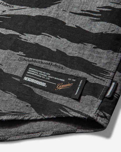 Neighborhood Camo Pattern Chambray Shirt Ls Black Shirts Longsleeve Shirt 261TSNH-SHM10 BLACK