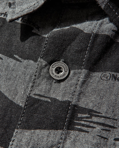 Neighborhood Camo Pattern Chambray Shirt Ls Black Shirts Longsleeve Shirt 261TSNH-SHM10 BLACK