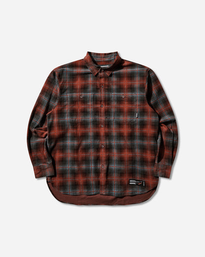 Neighborhood Corduroy Check Shirt Ls Red Shirts Longsleeve Shirt 252TSNH-SHM07 RED
