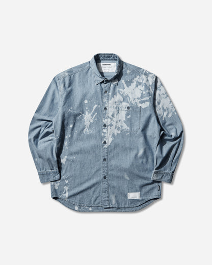 Neighborhood Garment Bleach Chambray Shirt Ls Indigo Shirts Longsleeve Shirt 252ARNH-SHM02 INDIGO