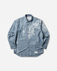 Neighborhood Garment Bleach Chambray Shirt Ls Indigo Shirts Longsleeve Shirt 252ARNH-SHM02 INDIGO