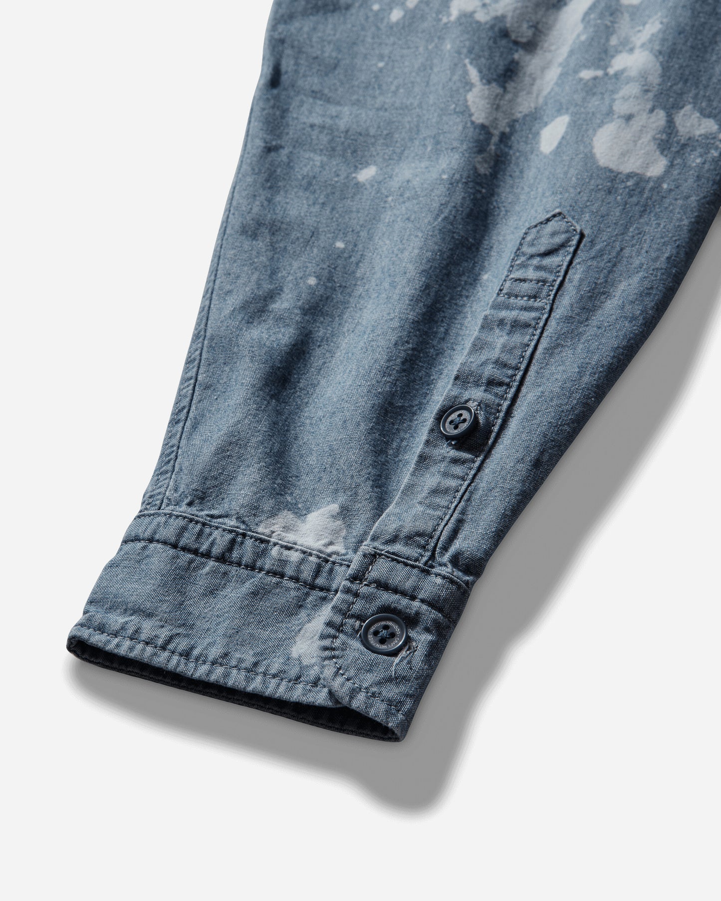 Neighborhood Garment Bleach Chambray Shirt Ls Indigo Shirts Longsleeve Shirt 252ARNH-SHM02 INDIGO