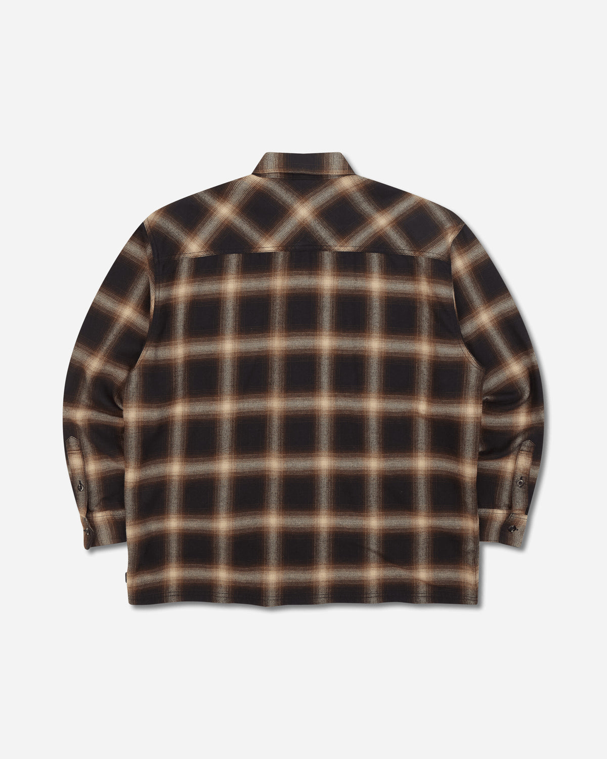 Neighborhood Hombre Check Shirt Ls Beige/Brown Shirts Longsleeve Shirt 262BENH-SHM01 BEBR