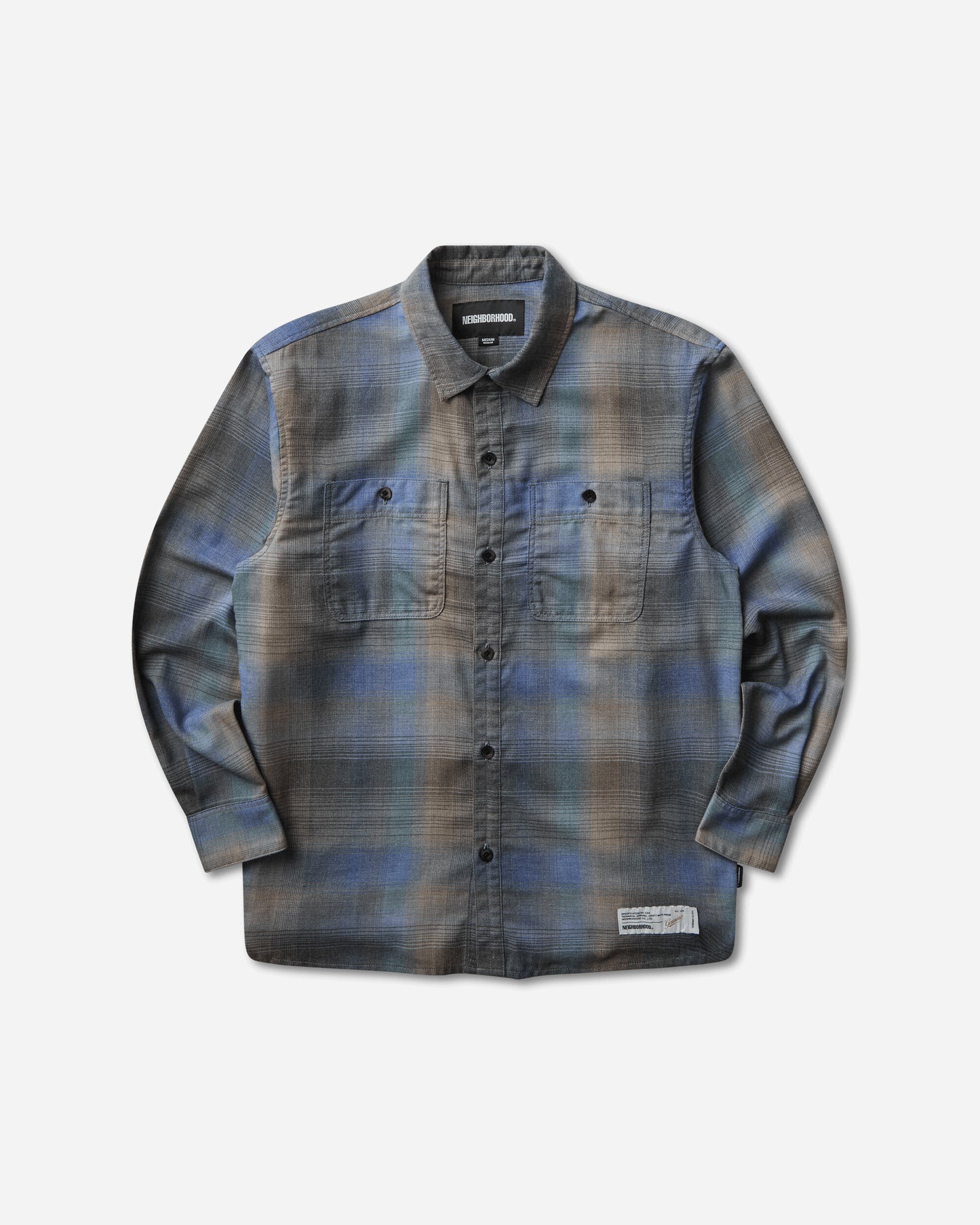 Neighborhood Hombre Check Shirt Ls Purple Shirts Longsleeve Shirt 261AQNH-SHM04 PURPLE