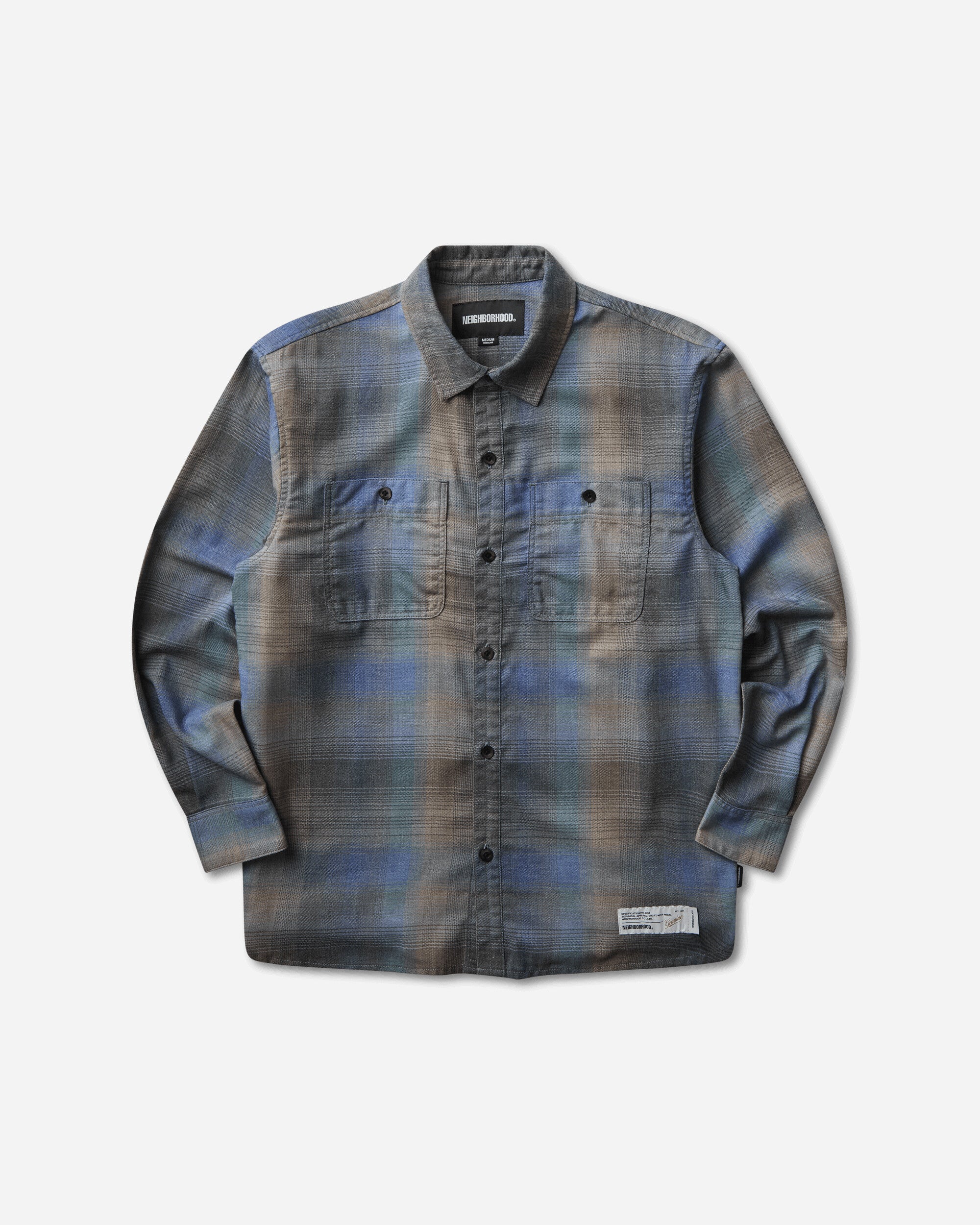Neighborhood Hombre Check Shirt Ls Purple Shirts Longsleeve Shirt 261AQNH-SHM04 PURPLE