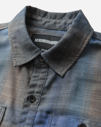 Neighborhood Hombre Check Shirt Ls Purple Shirts Longsleeve Shirt 261AQNH-SHM04 PURPLE