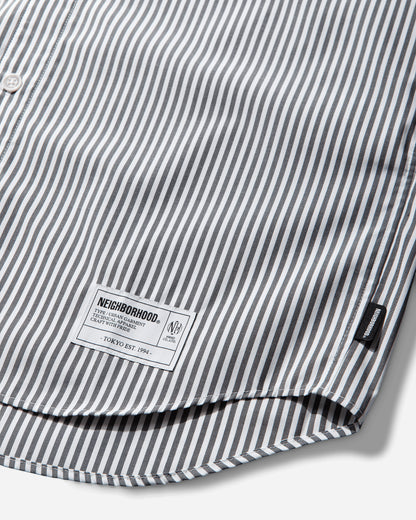 Neighborhood Stripe Shirt Ls Black Shirts Longsleeve Shirt 261SPNH-SHM04 BLACK