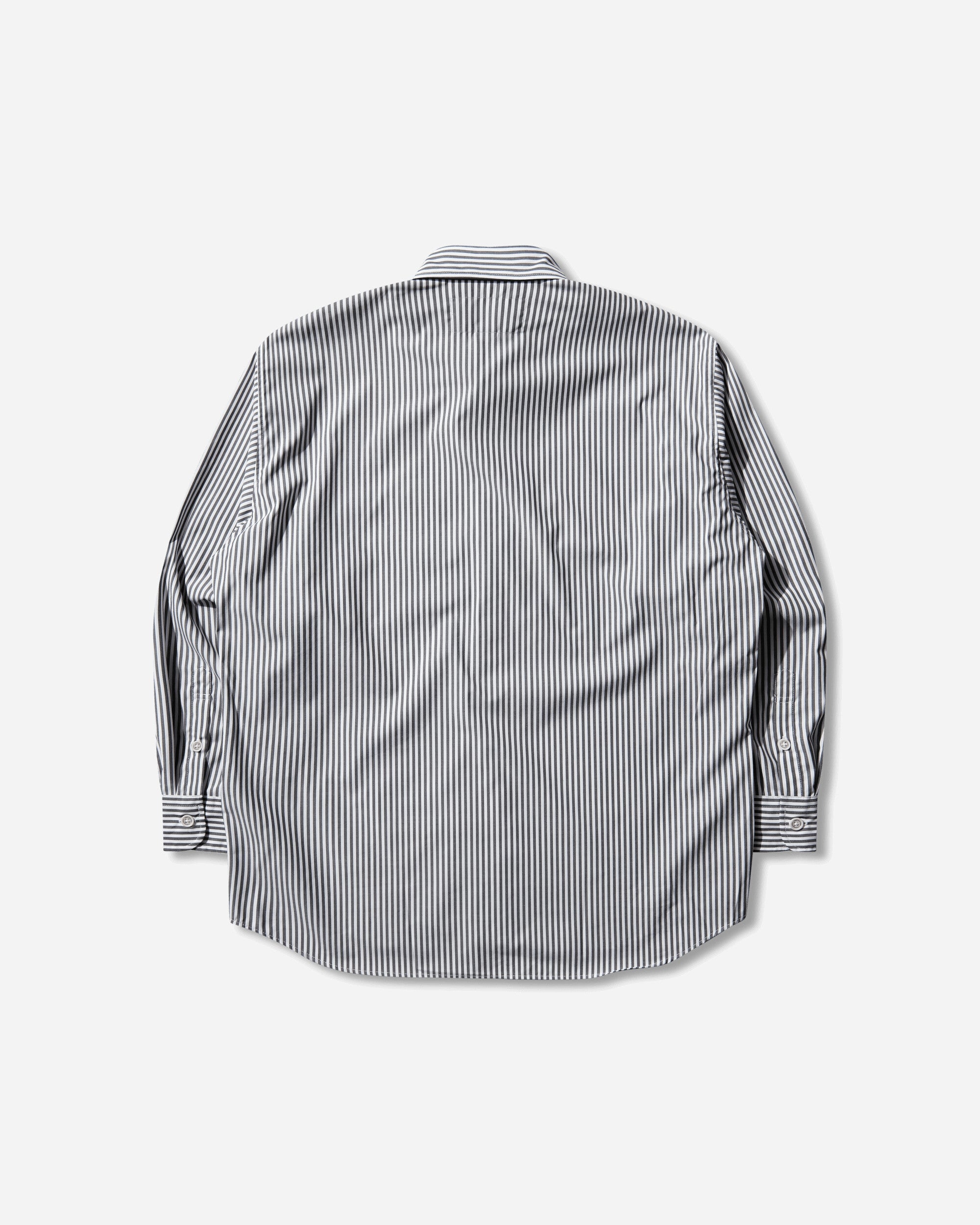 Neighborhood Stripe Shirt Ls Black Shirts Longsleeve Shirt 261SPNH-SHM04 BLACK