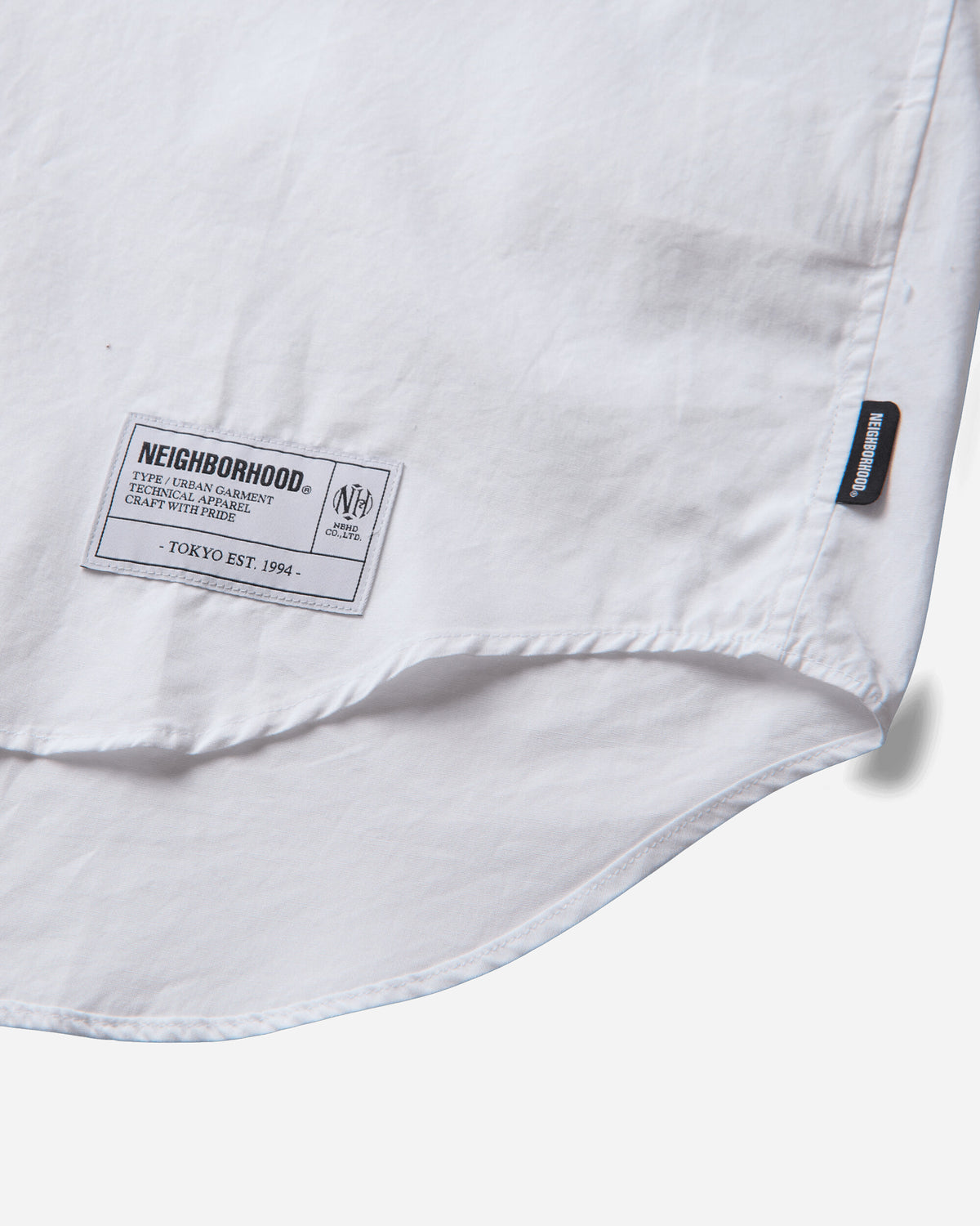 Neighborhood Typographic Shirt Ls White Shirts Longsleeve Shirt 262SPNH-SHM05 WHITE