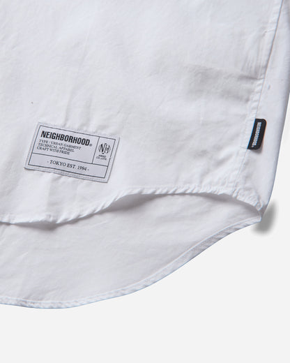 Neighborhood Typographic Shirt Ls White Shirts Longsleeve Shirt 262SPNH-SHM05 WHITE