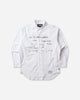 Neighborhood Typographic Shirt Ls White Shirts Longsleeve Shirt 262SPNH-SHM05 WHITE