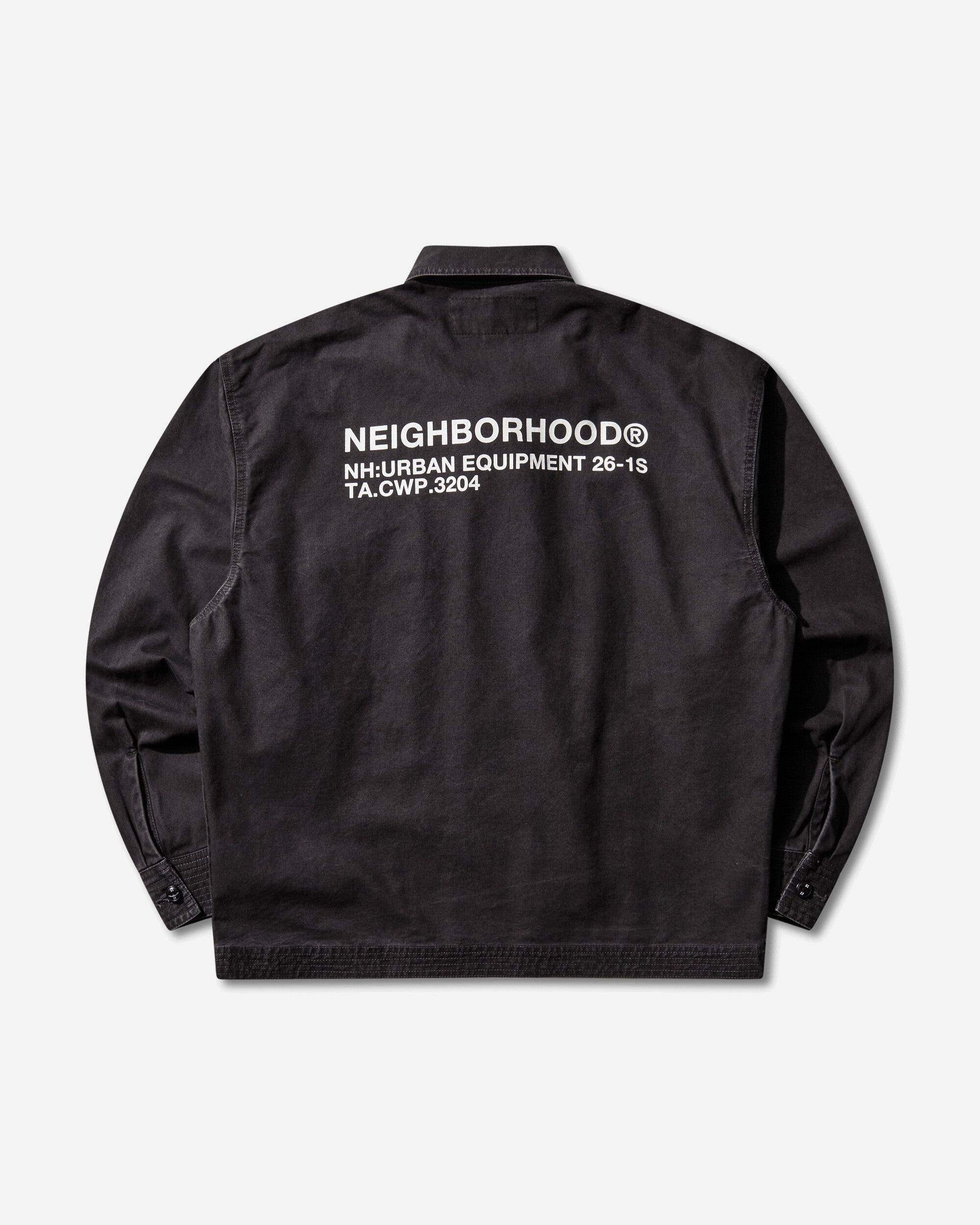 Neighborhood Zip Field Shirt Ls Black Shirts Longsleeve Shirt 261AQNH-SHM06 BLACK