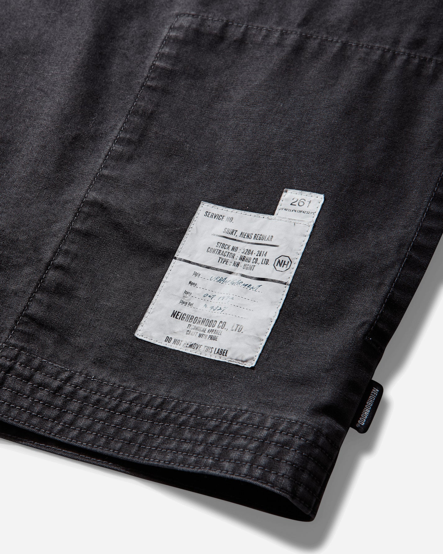 Neighborhood Zip Field Shirt Ls Black Shirts Longsleeve Shirt 261AQNH-SHM06 BLACK