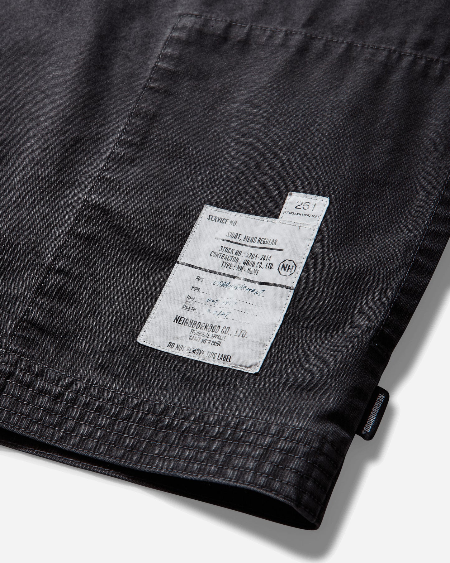 Neighborhood Zip Field Shirt Ls Black Shirts Longsleeve Shirt 261AQNH-SHM06 BLACK