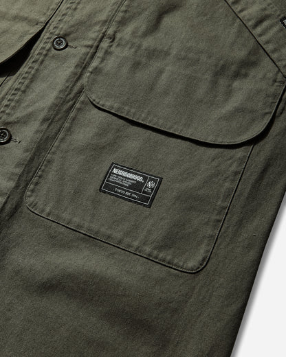 Neighborhood Fishtail Field Coat Olive Coats and Jackets Parka Jackets 261TSNH-JKM08 OLIVE