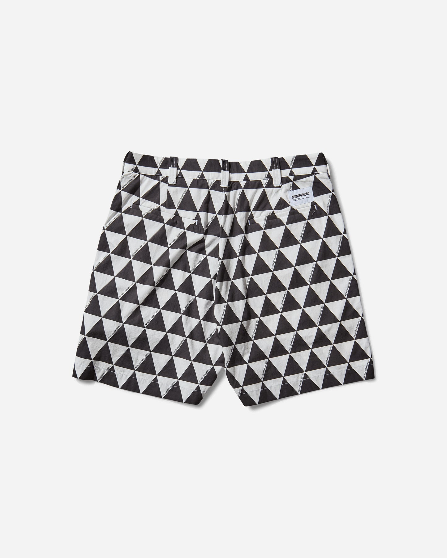Neighborhood Triangle Pattern Short Pants White Shorts Short 251UTNH-PTM03 WH