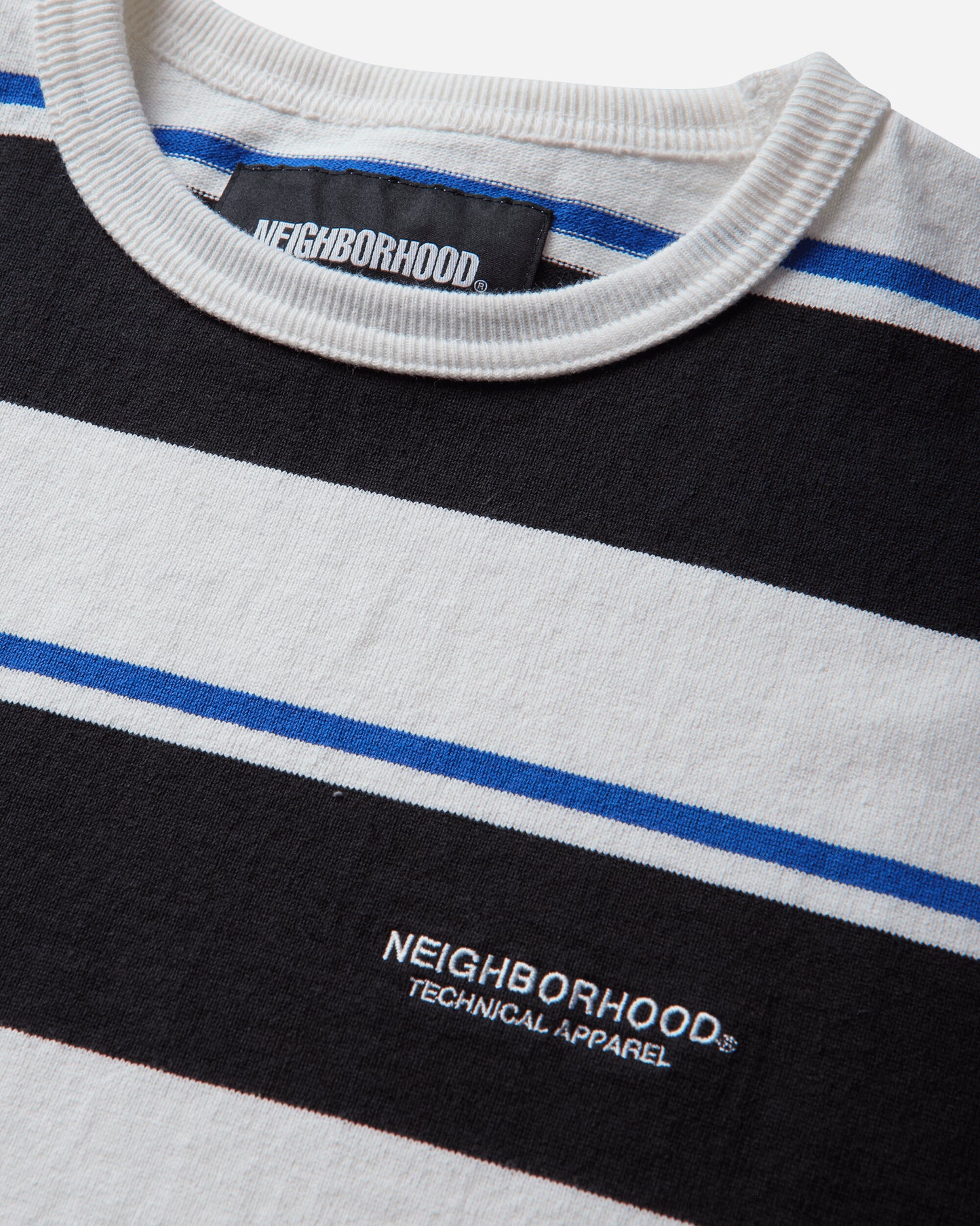 Neighborhood Border Crew Neck Ss White T-Shirts Shortsleeve 261UWNH-CSM13 WHITE