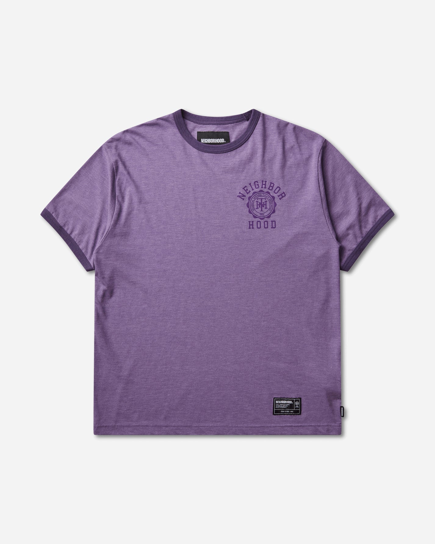 Neighborhood Heather Fabric Tee Ss Purple T-Shirts Shortsleeve 261UWNH-CSM02 PURPLE