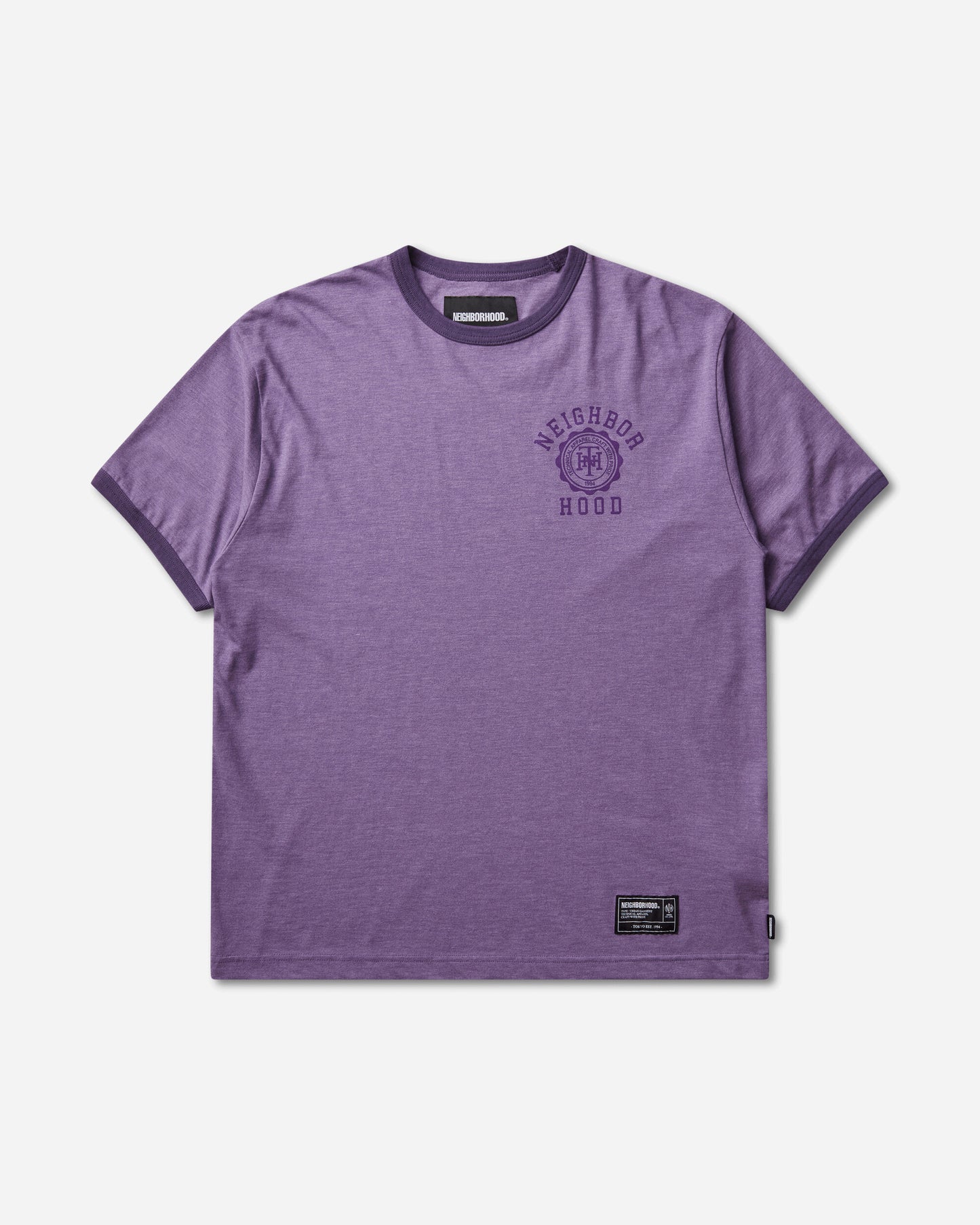 Neighborhood Heather Fabric Tee Ss Purple T-Shirts Shortsleeve 261UWNH-CSM02 PURPLE